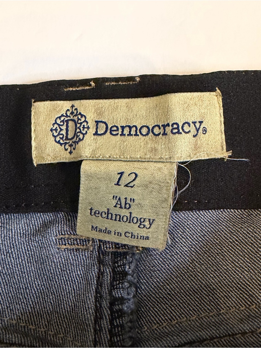 Democracy Ab Technology Freedom Ankle Skimmer Jeans Blue Size 12 NEW - Picture 5 of 11